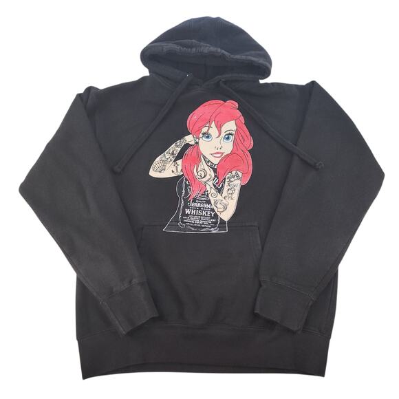 Tennessee Whiskey Sweatshirt Womens Medium Black Grunge Ariel Jack Daniels Punk - Picture 4 of 16